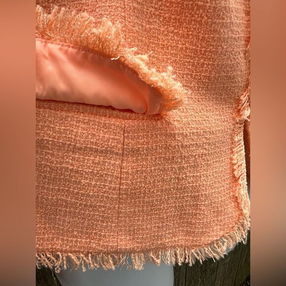 🍄Sag Harbor Plus Size Women's Tweed Blazer Jacket Floral Accent Size 18 (AA1) - Picture 7 of 13